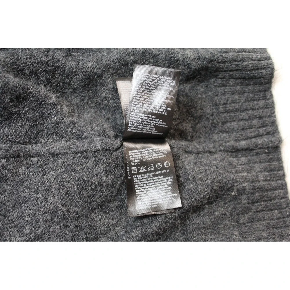 H&M Cardigan Women Small Gray Excellent Open Front Ribbed Knit L.O.G.G. Sweater